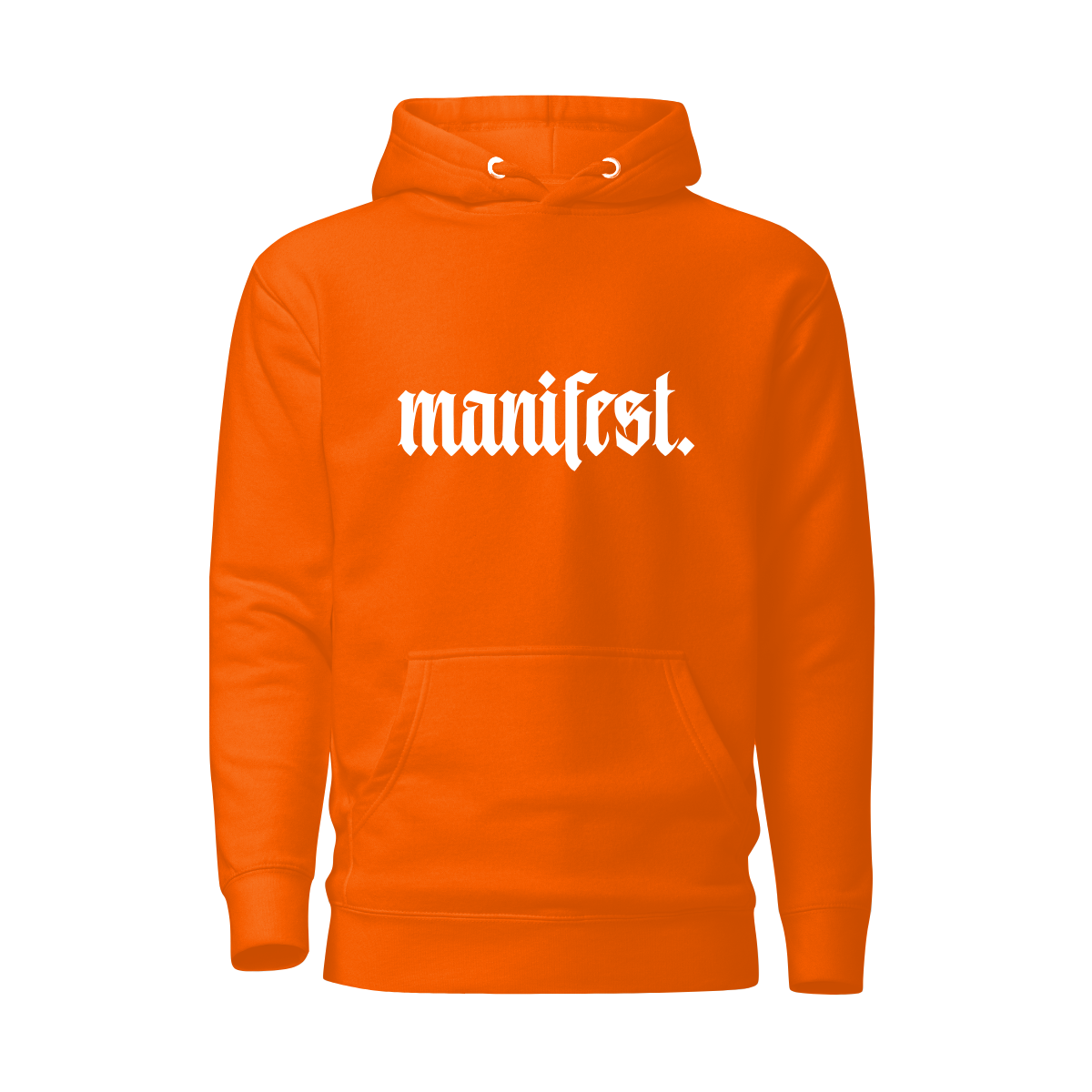 Manifest™ Hoodie - orange (white edition)