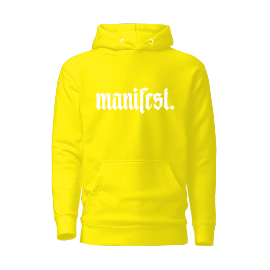 Manifest™ Hoodie - athletic yellow (white edition)