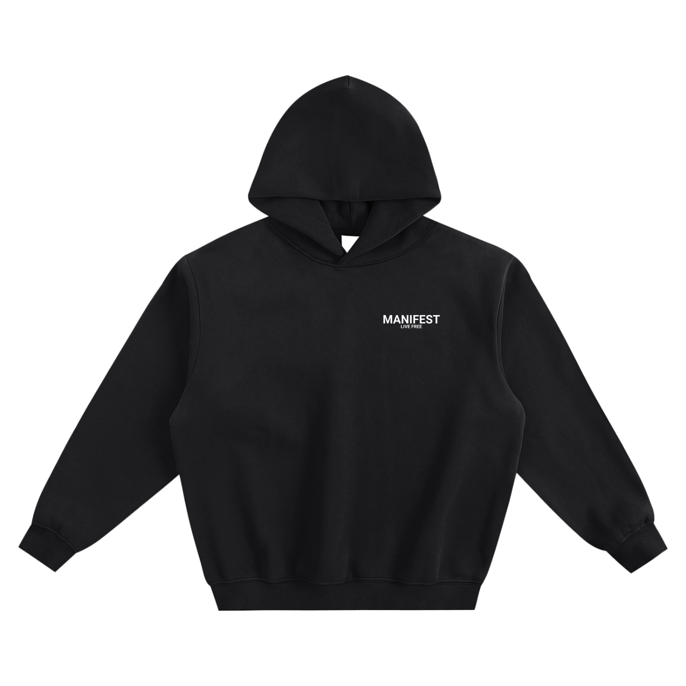 Manifest Live Free Boxy Hoodie - Black
