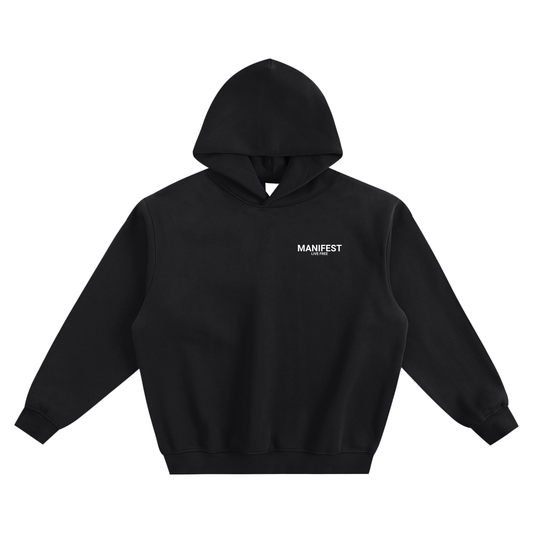 Manifest Live Free Boxy Hoodie - Black
