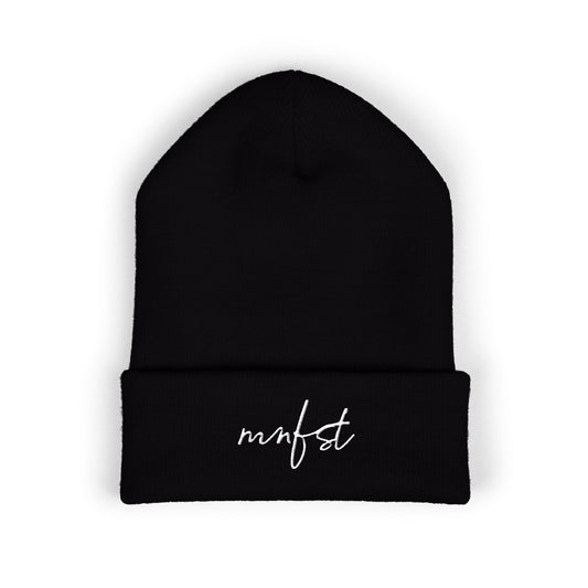 Script Cuffed Beanie