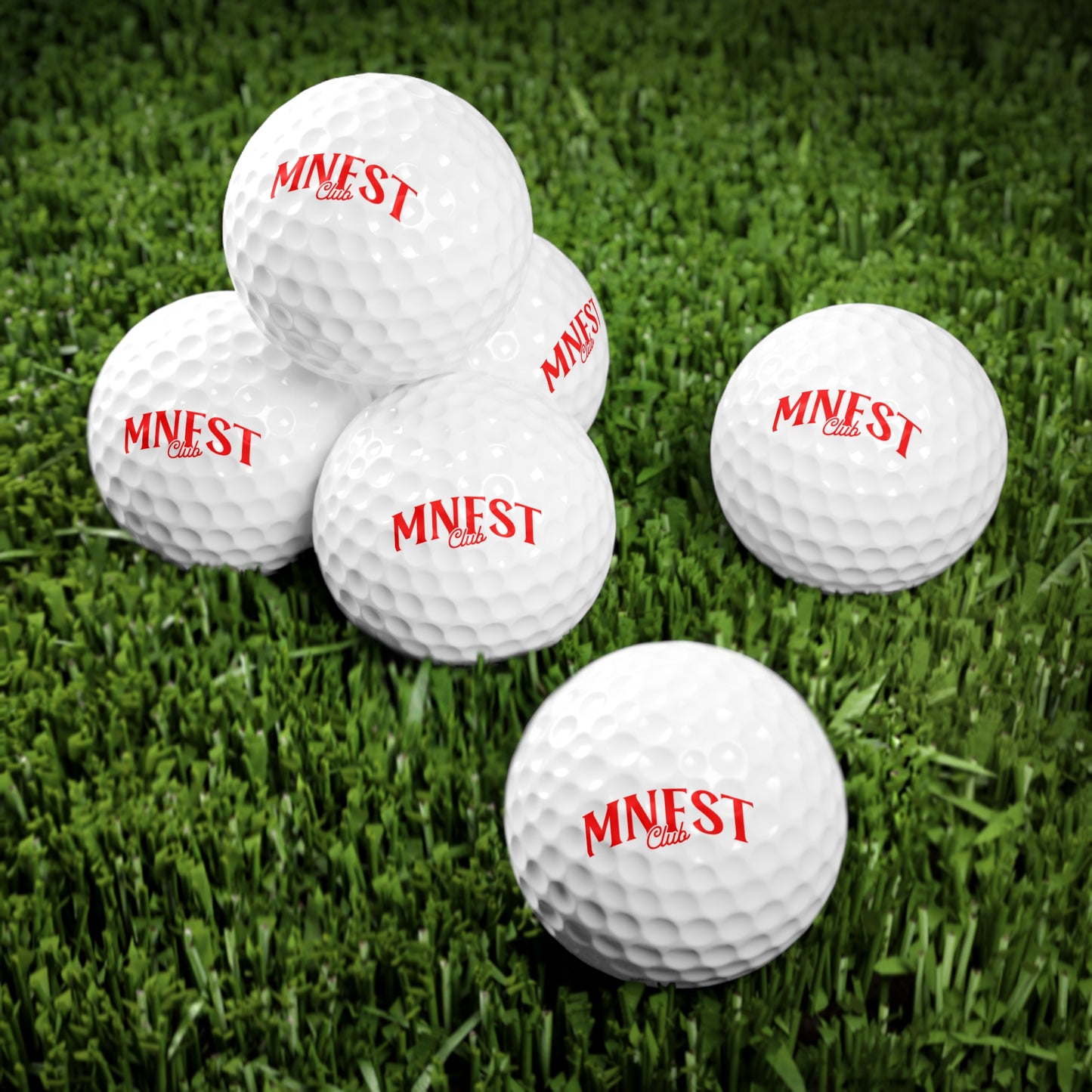 Club Golf Balls, 6pcs