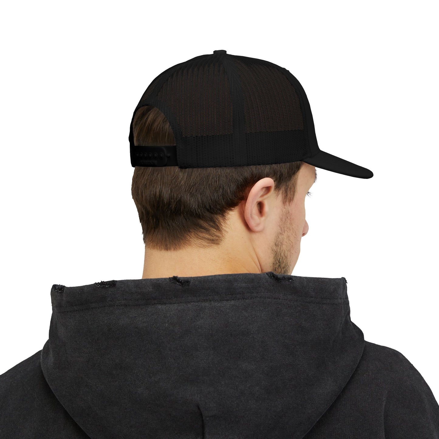 Meshback Script Cap - Black