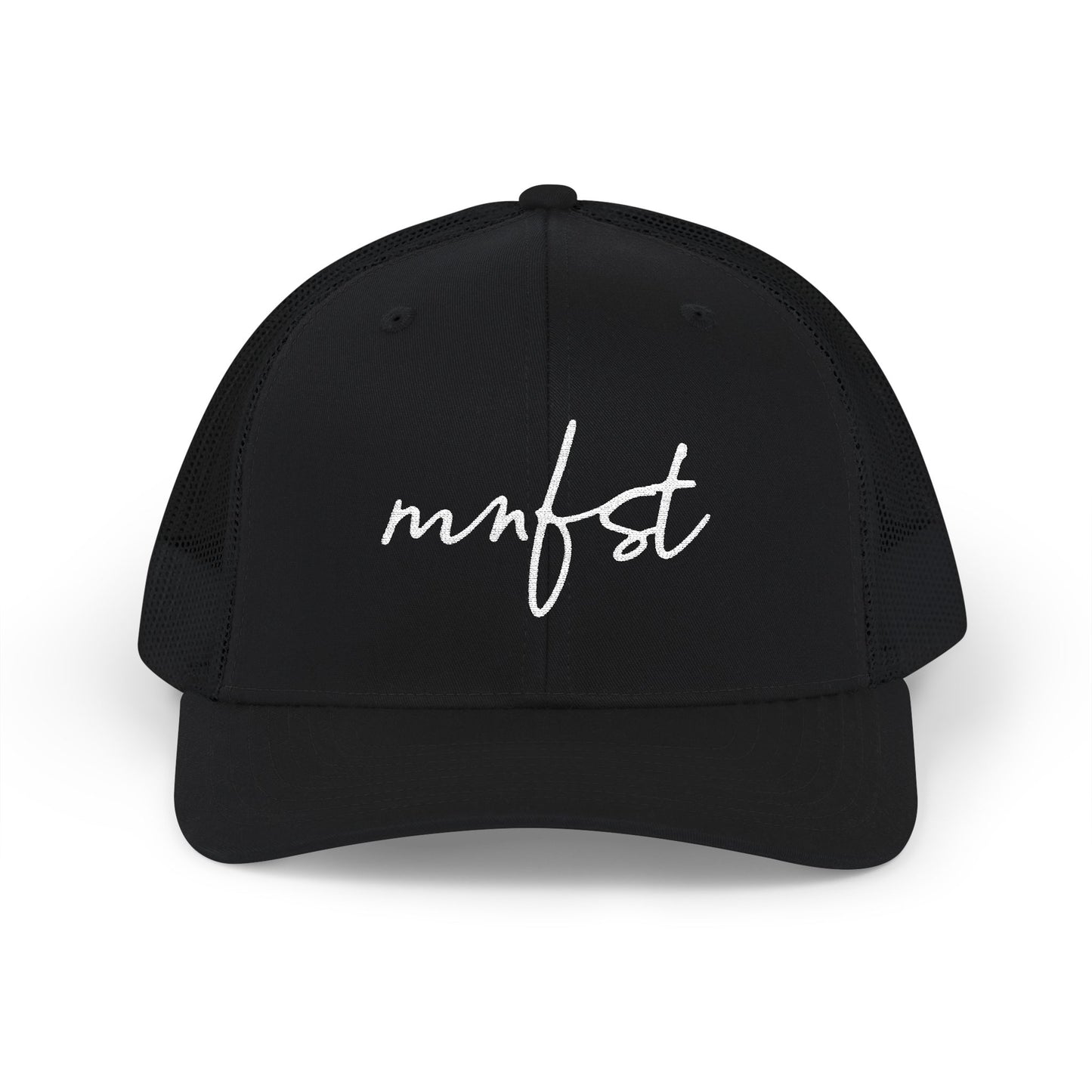 Meshback Script Cap - Black