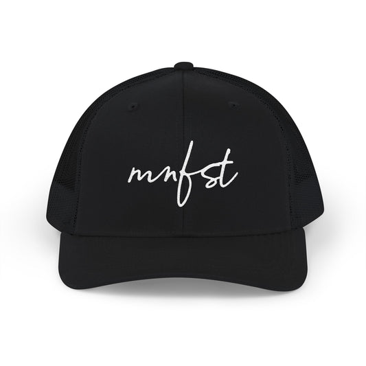 Meshback Script Cap - Black