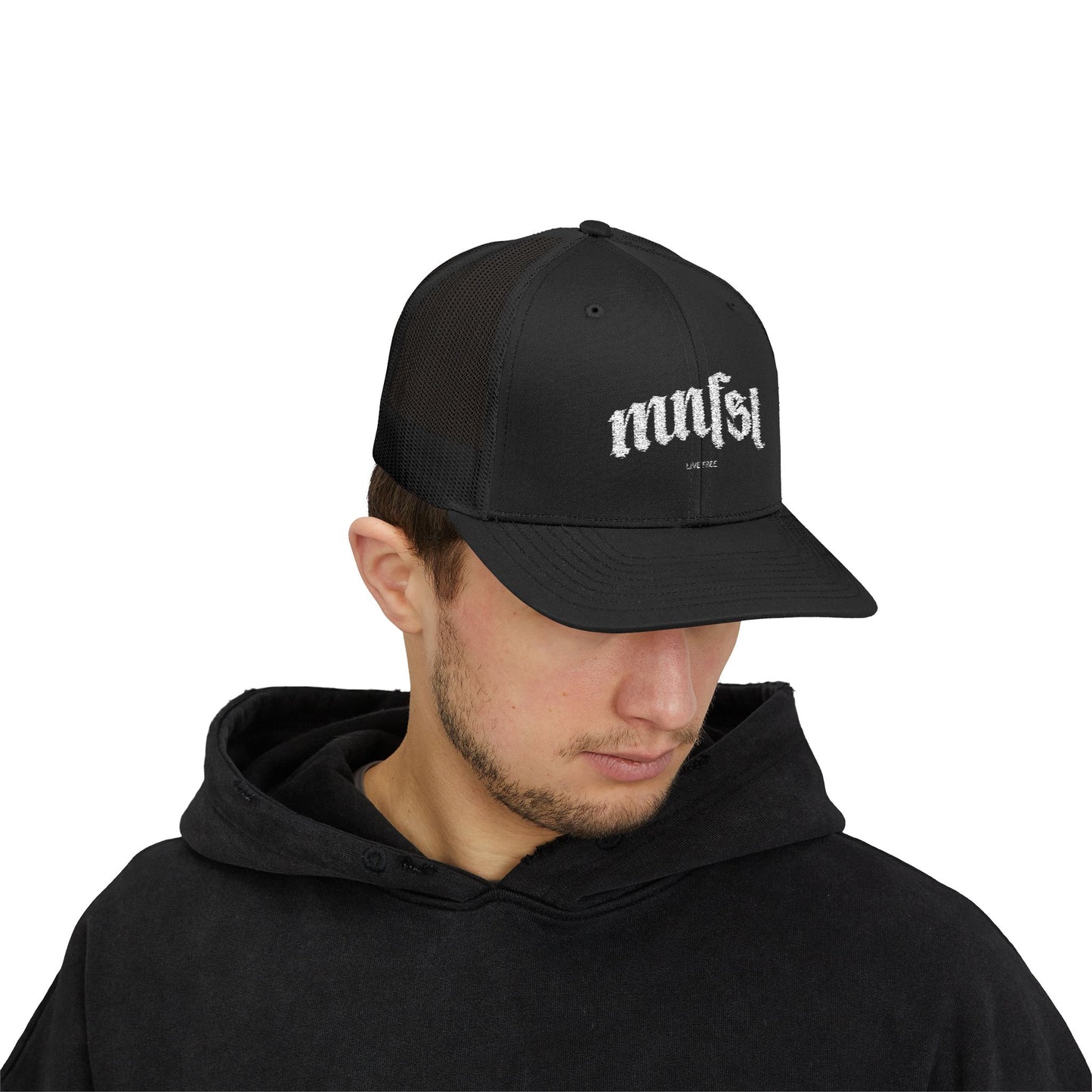 mnfst logo meshback cap
