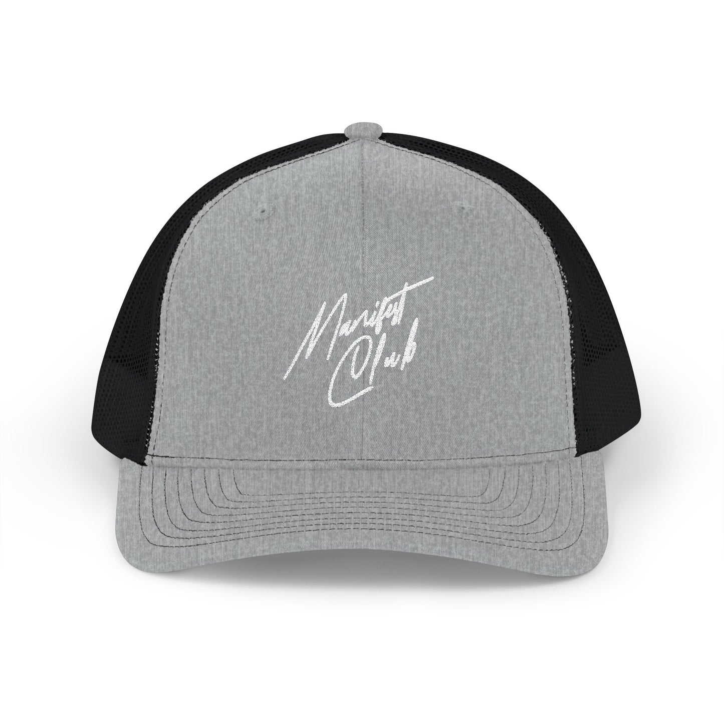 Black Manifest Club Script Meshback Cap