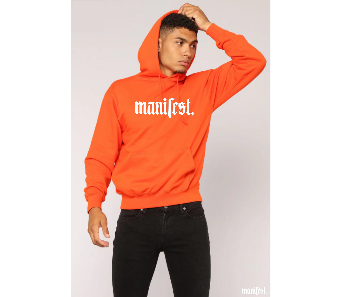 Manifest™ Hoodie - orange (white edition)