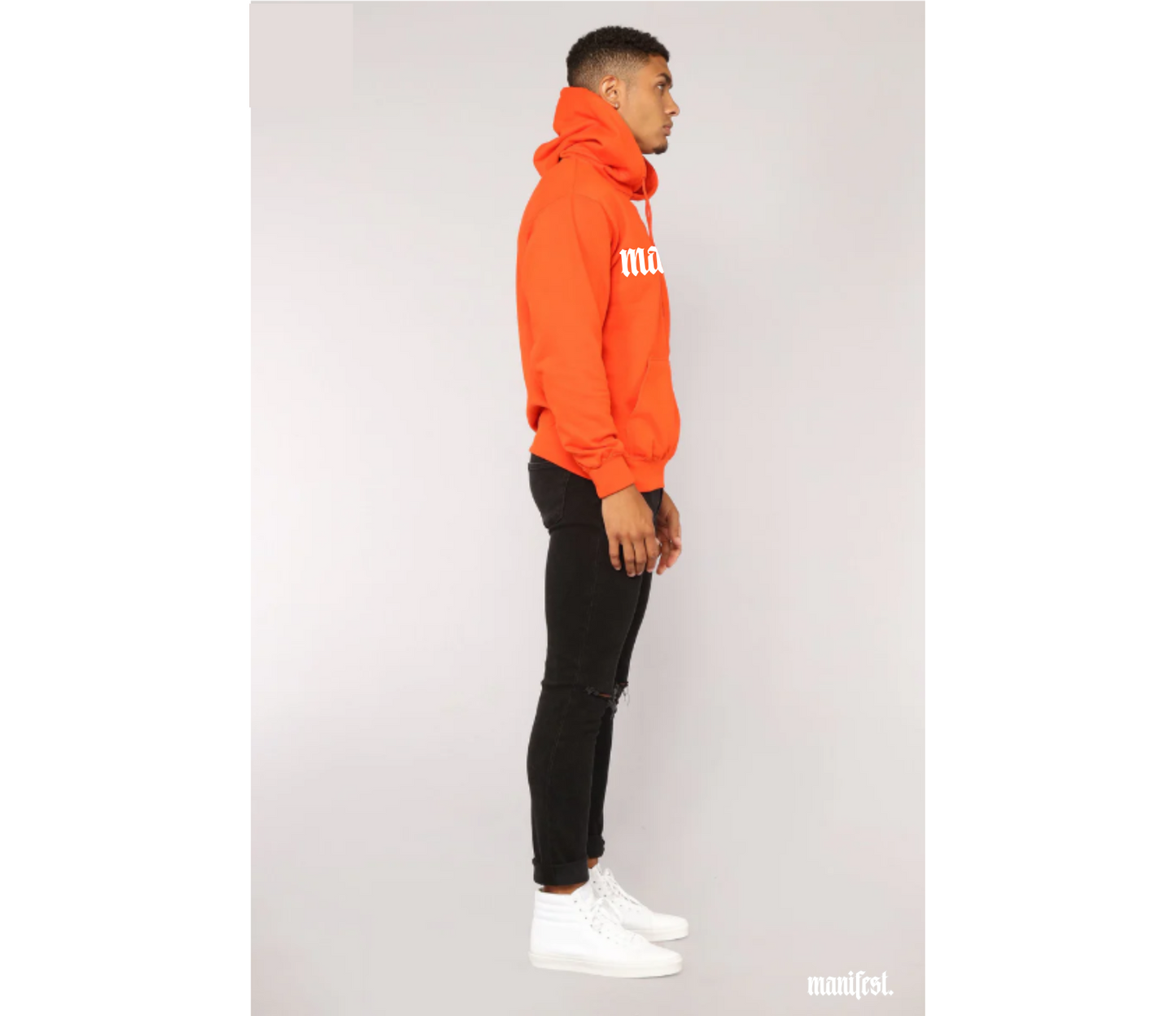 Manifest™ Hoodie - orange (white edition)
