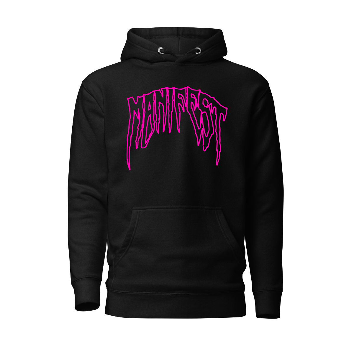 Manifest™ members Hoodie - black (pink edition)
