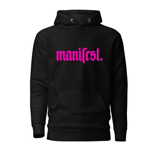 Manifest™ Hoodie - black (pink edition)