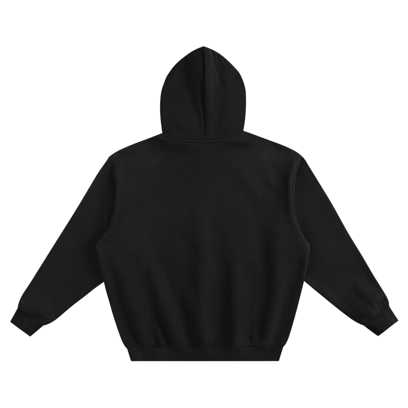 Black Script Boxy Hoodie